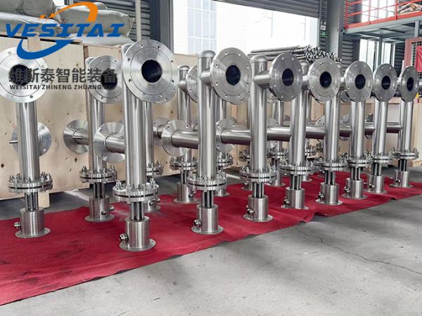 30kw客户定制多台立式管道加热器